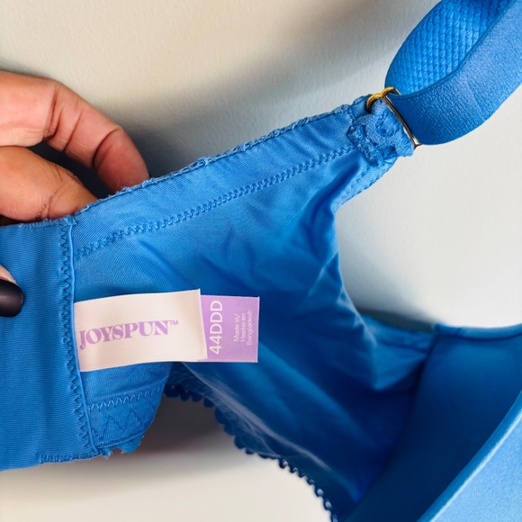 JoySpun Lace Trim Plunge Bra NWT Size 44DDD - Picture 5 of 6